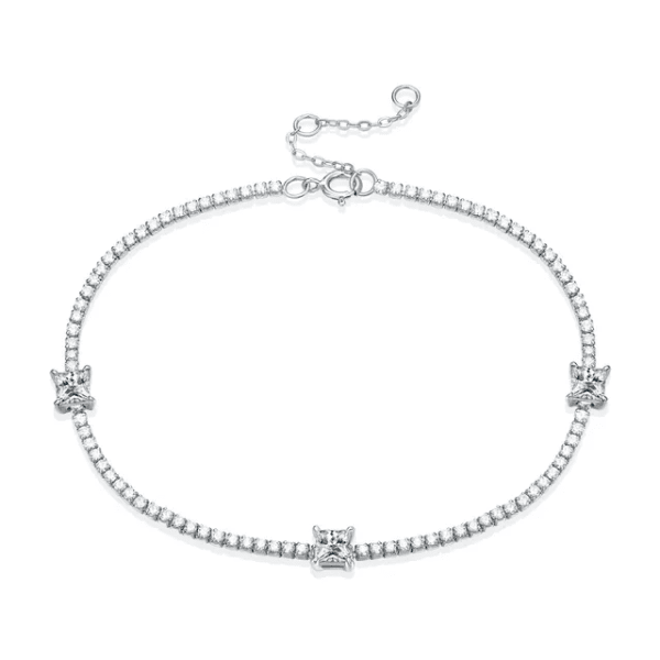 Vallure 18K Gold Plated Sterling Silver Moissanite Tennis Bracelet - GRA Certified, Gift for Birthdays, Valentines, Mothers Day