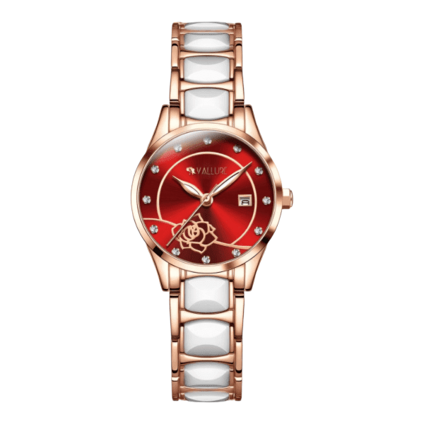Vallure Women's Automatic Diamond Watch - Stylish and Elegant Stainless Steel Self-Winding Luminous Luxury Dress Ladies Wristwatch Bracelet - Waterproof and Durable - Image 5